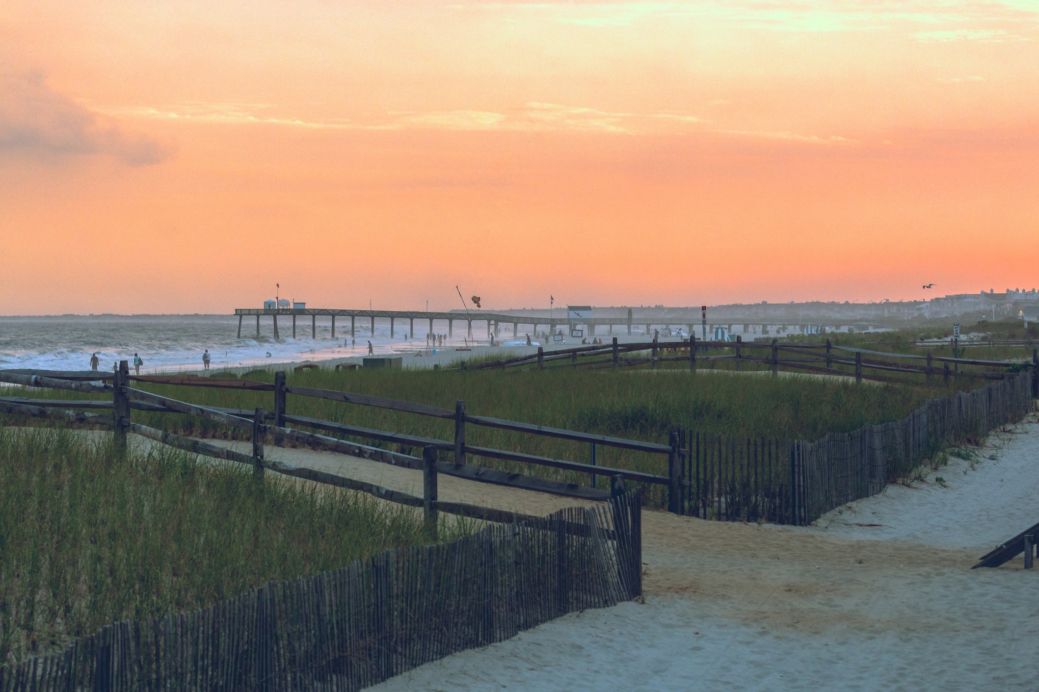 Ocean City, New Jersey Beach at Dusk